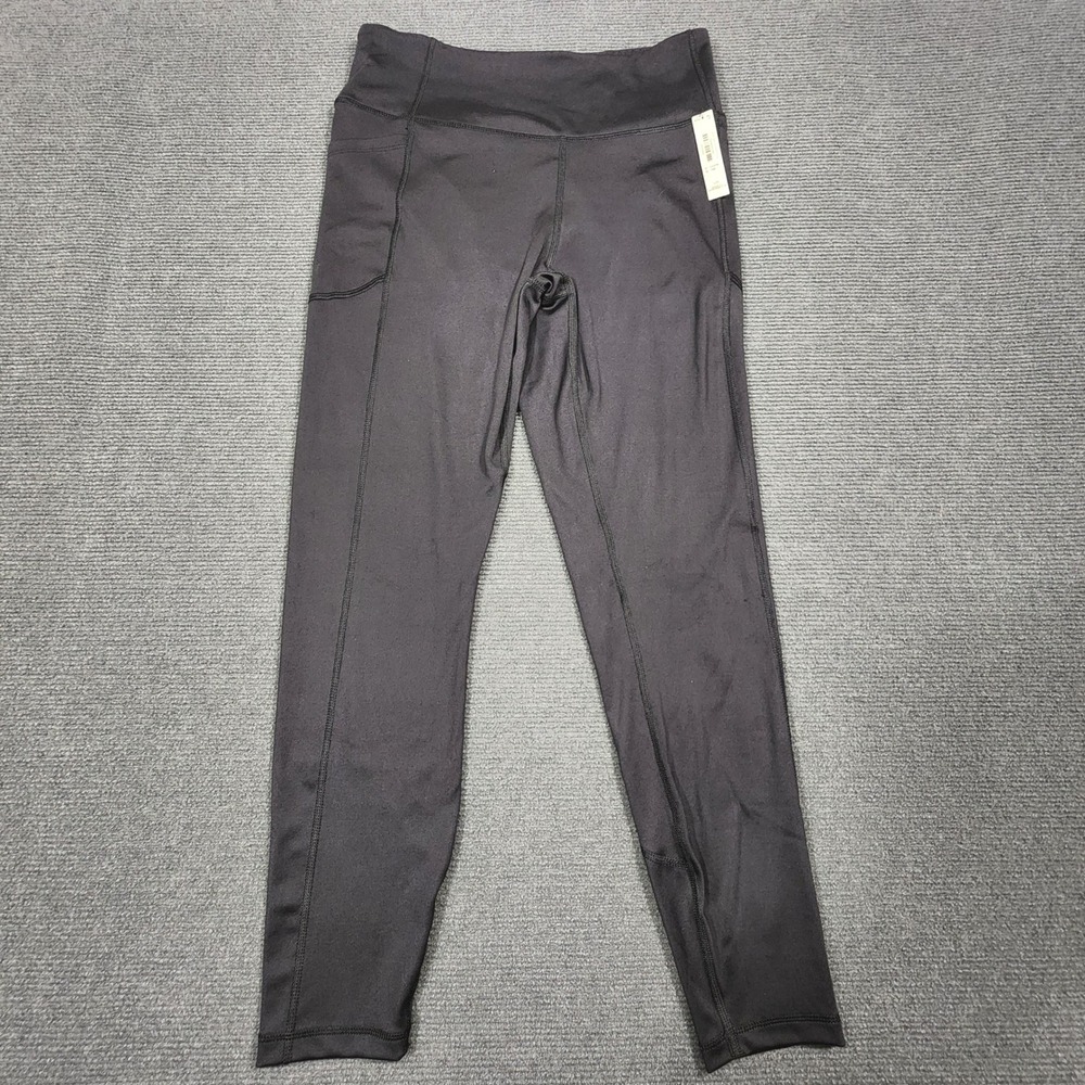 VSX Victoria's Secret Leggings Womens Large Black Pocket Full Length NWT